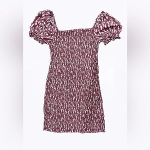 Trixxi stretch dress with puffy sleeves size L